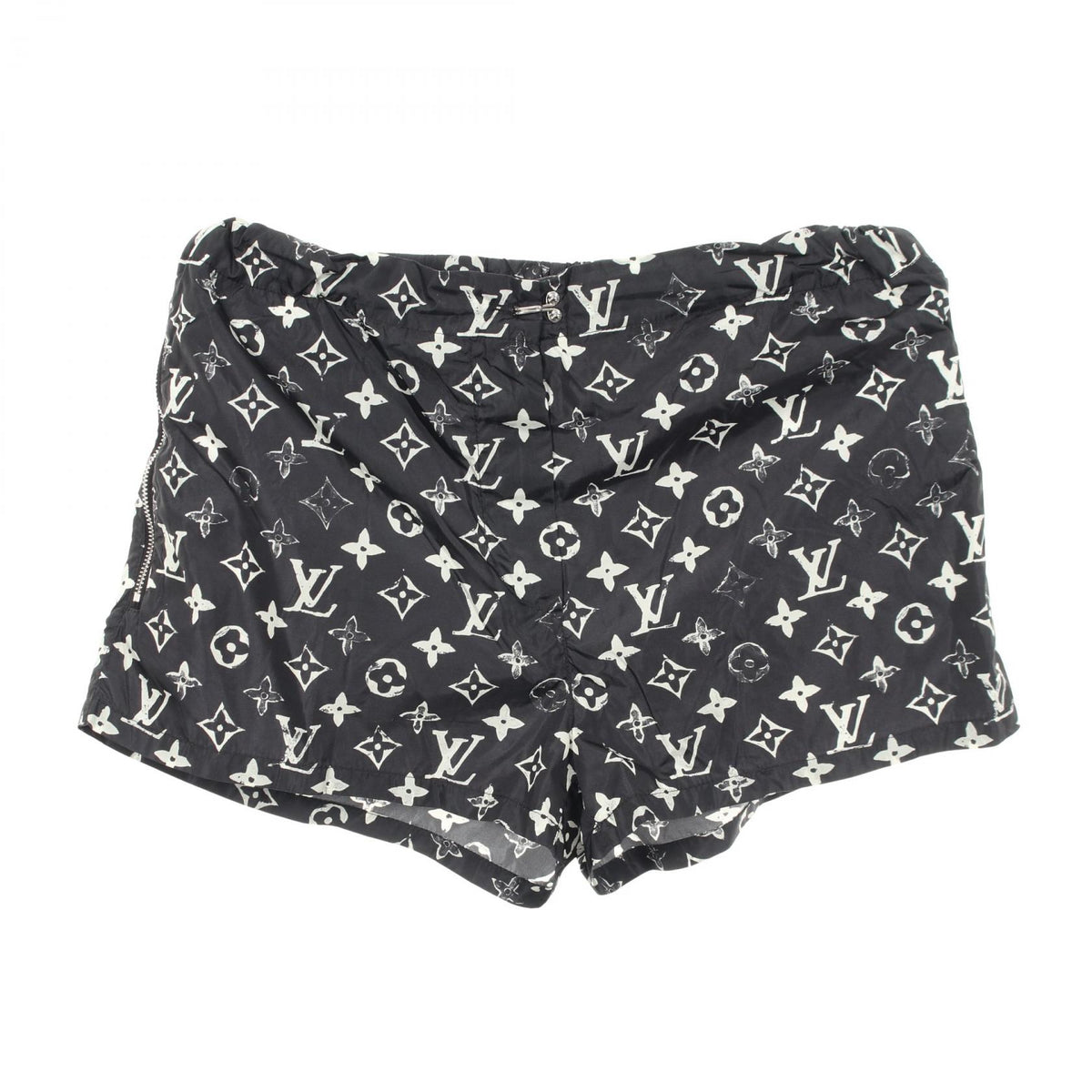 LOUIS VUITTON Monogram Nylon Shorts Size 36