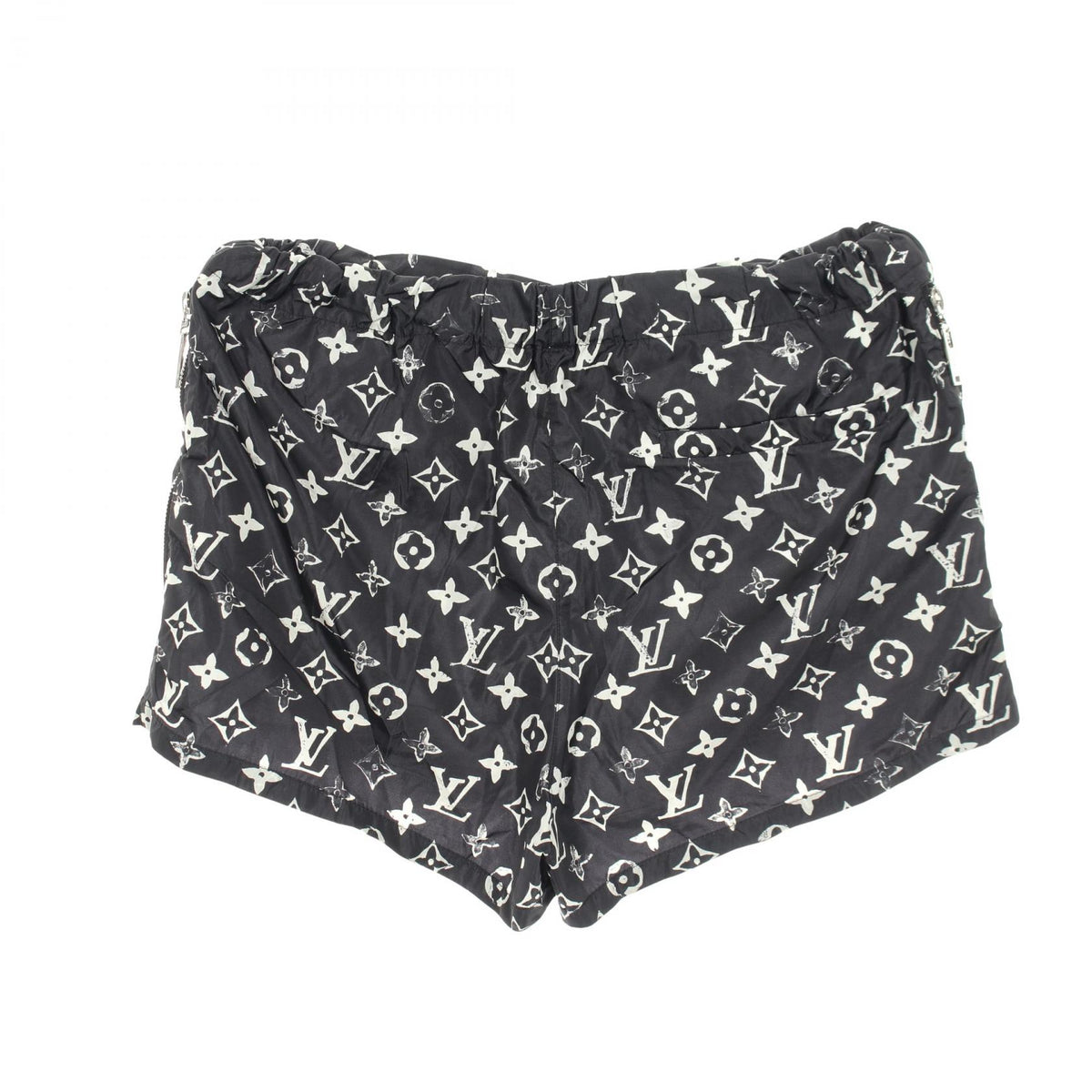 LOUIS VUITTON Monogram Nylon Shorts Size 36