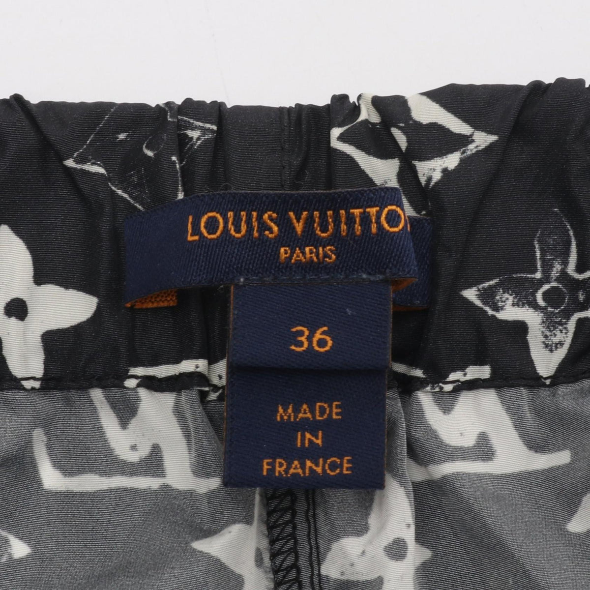 LOUIS VUITTON Monogram Nylon Shorts Size 36