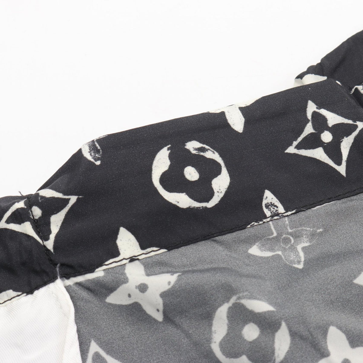 LOUIS VUITTON Monogram Nylon Shorts Size 36