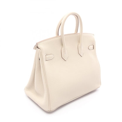 HERMES Birkin 25 Craie Togo Bag Gold HW