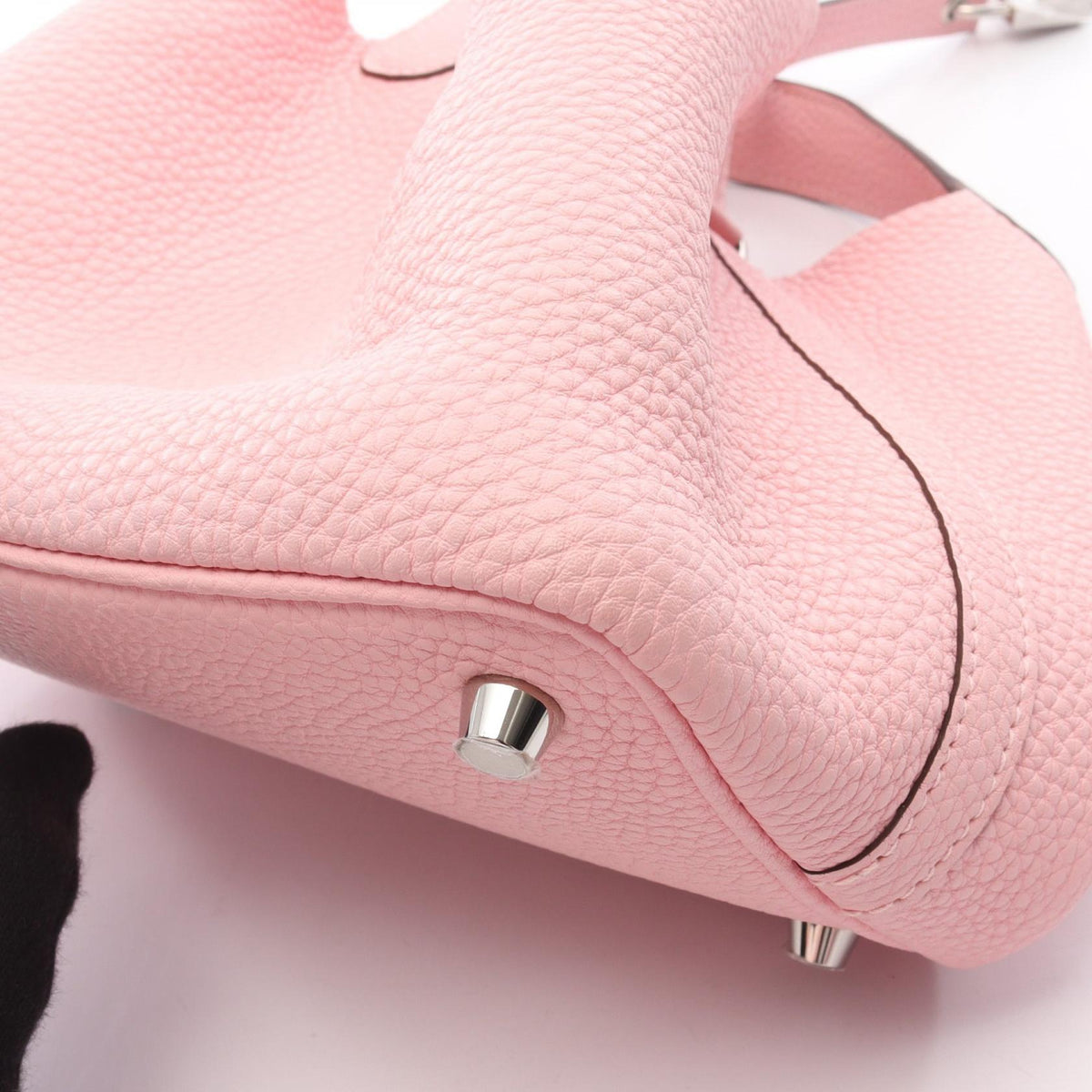 HERMES Picotin Lock PM Rose Handbag Pink