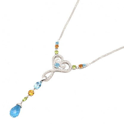 JEWELRY Multi Stone Diamond K18WG Necklace