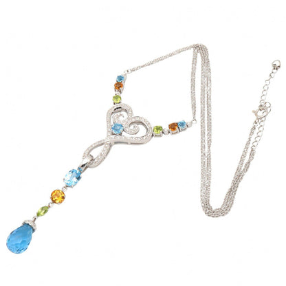 JEWELRY Multi Stone Diamond K18WG Necklace