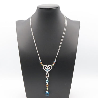 JEWELRY Multi Stone Diamond K18WG Necklace
