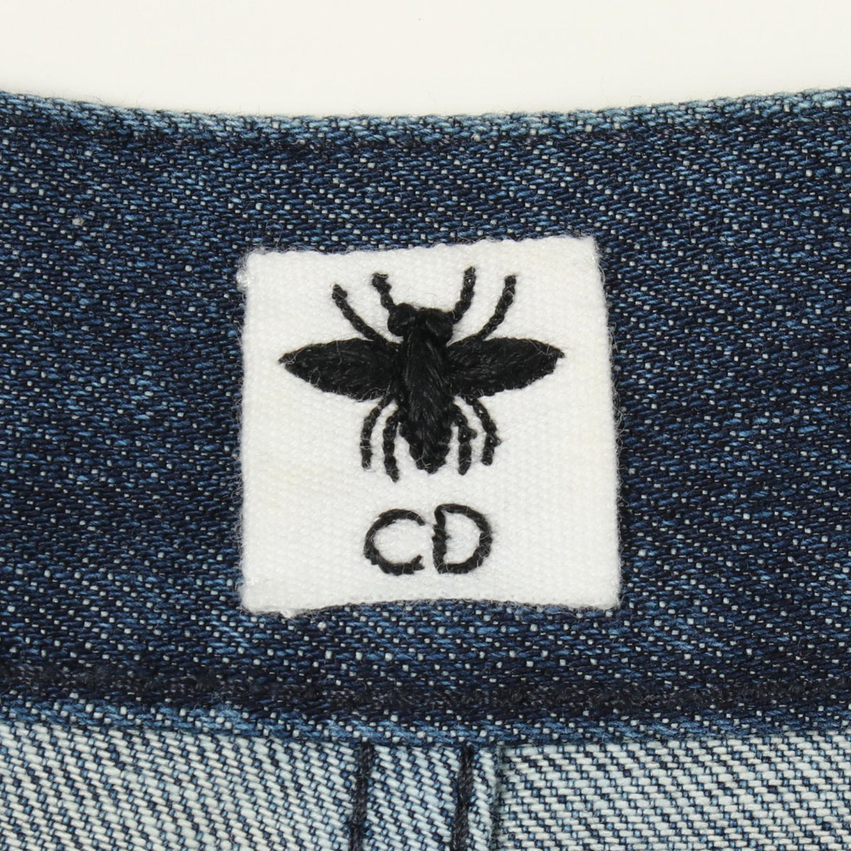 Christian Dior Wide Cotton Jeans Navy Size 36