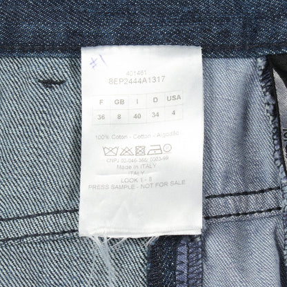 Christian Dior Wide Cotton Jeans Navy Size 36