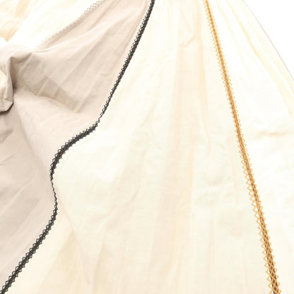 Dior Pleated Patchwork Skirt Cotton Size 40
