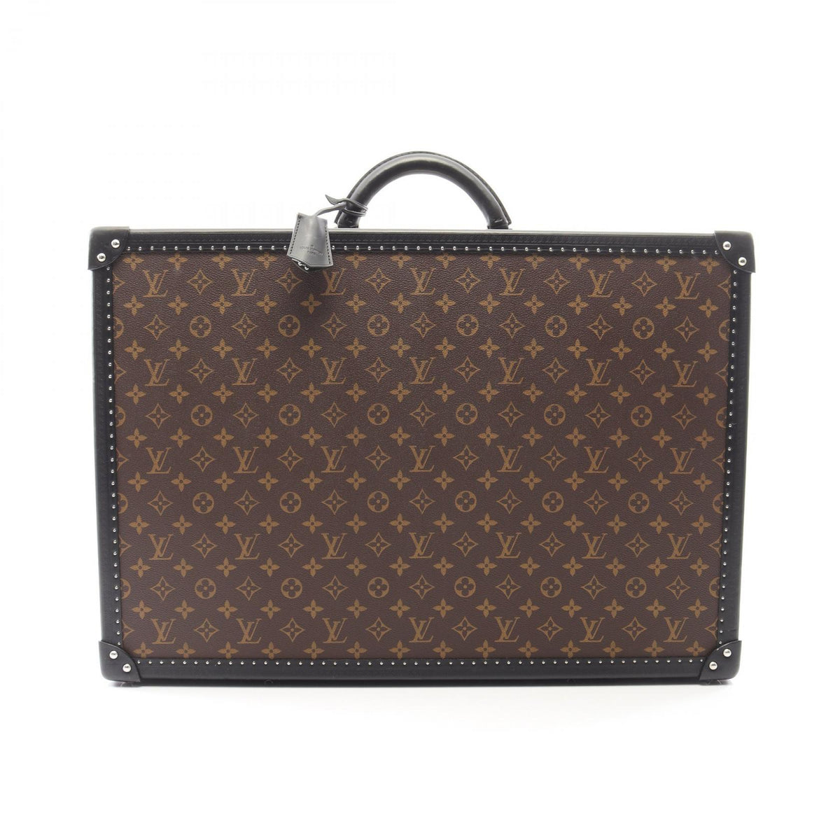 LOUIS VUITTON Alzer 60 Monogram Macassar Suitcase Bag
