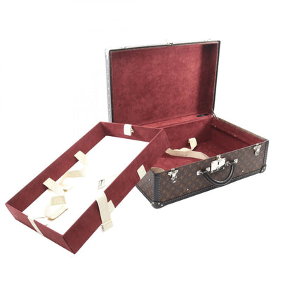 LOUIS VUITTON Alzer 60 Monogram Macassar Suitcase Bag