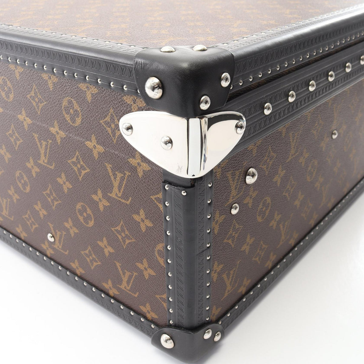 LOUIS VUITTON Alzer 60 Monogram Macassar Suitcase Bag