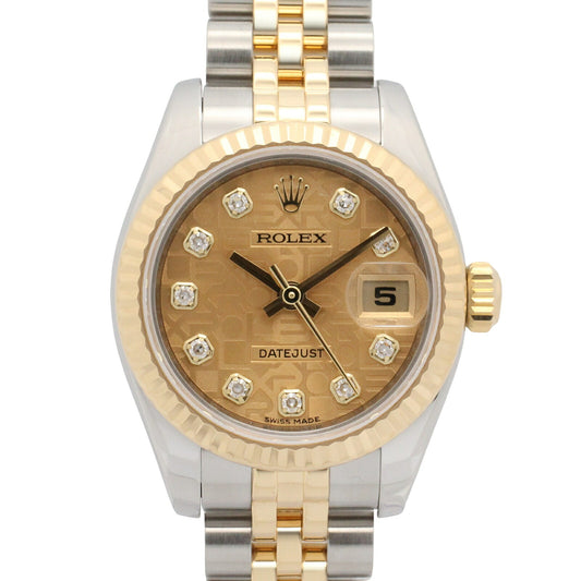 ROLEX Datejust 10P Diamond Dial Watch