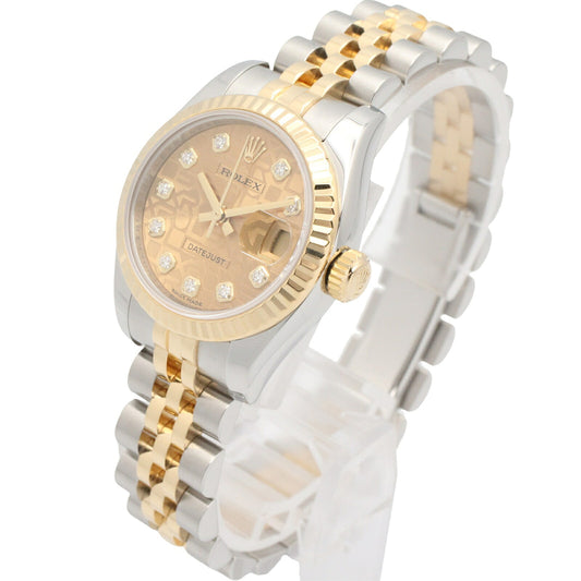ROLEX Datejust 10P Diamond Dial Watch