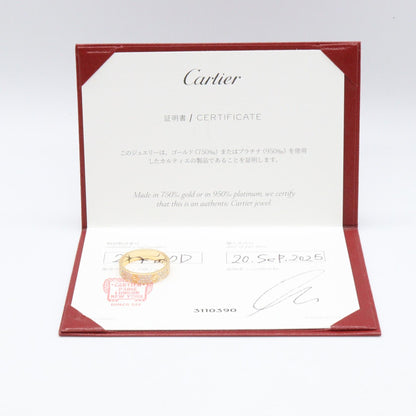 CARTIER 18K Yellow Gold Diamond Love Ring SM Size JP 17