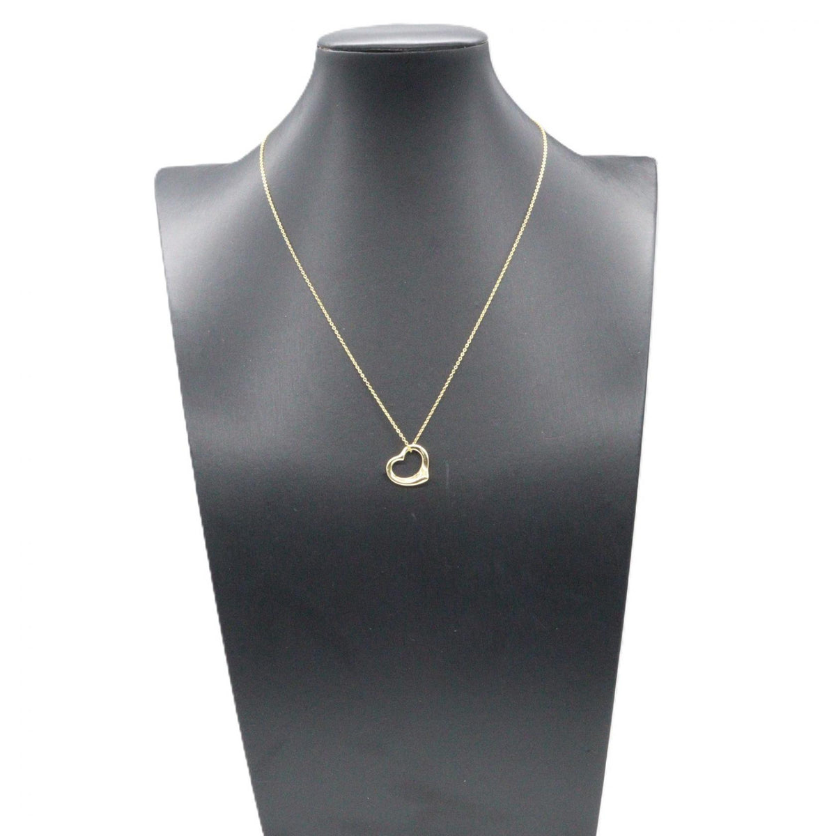 TIFFANY&CO Small Open Heart Gold Necklace