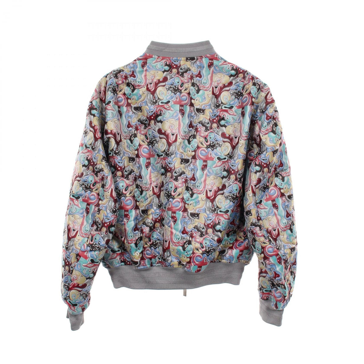 Dior x Kenny Scharf All-Over Print Poly Bomber Gray Size 46