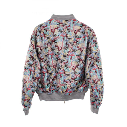 Dior x Kenny Scharf All-Over Print Poly Bomber Gray Size 46