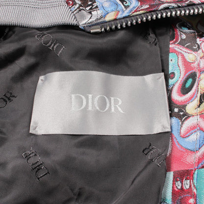 Dior x Kenny Scharf All-Over Print Poly Bomber Gray Size 46