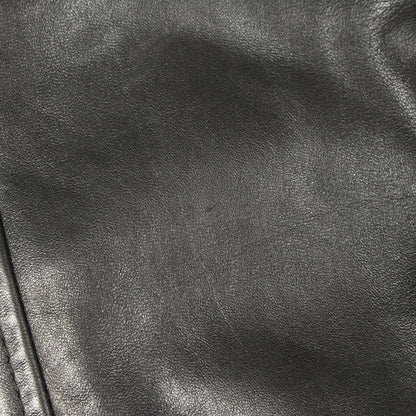 DOLCE & GABBANA Leather Jacket Black Size 50