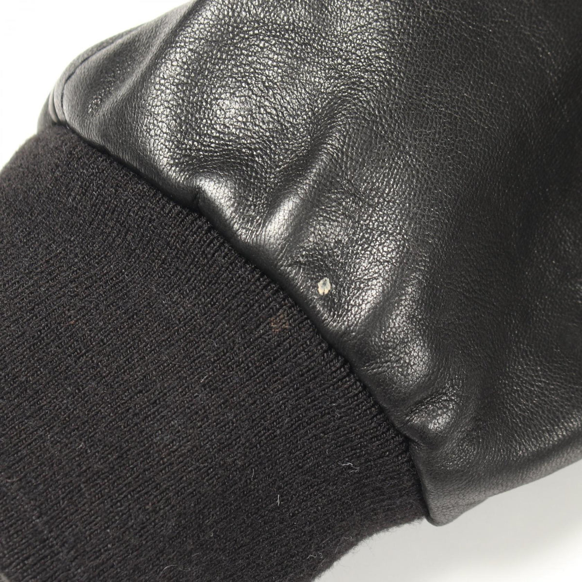 DOLCE & GABBANA Leather Jacket Black Size 50
