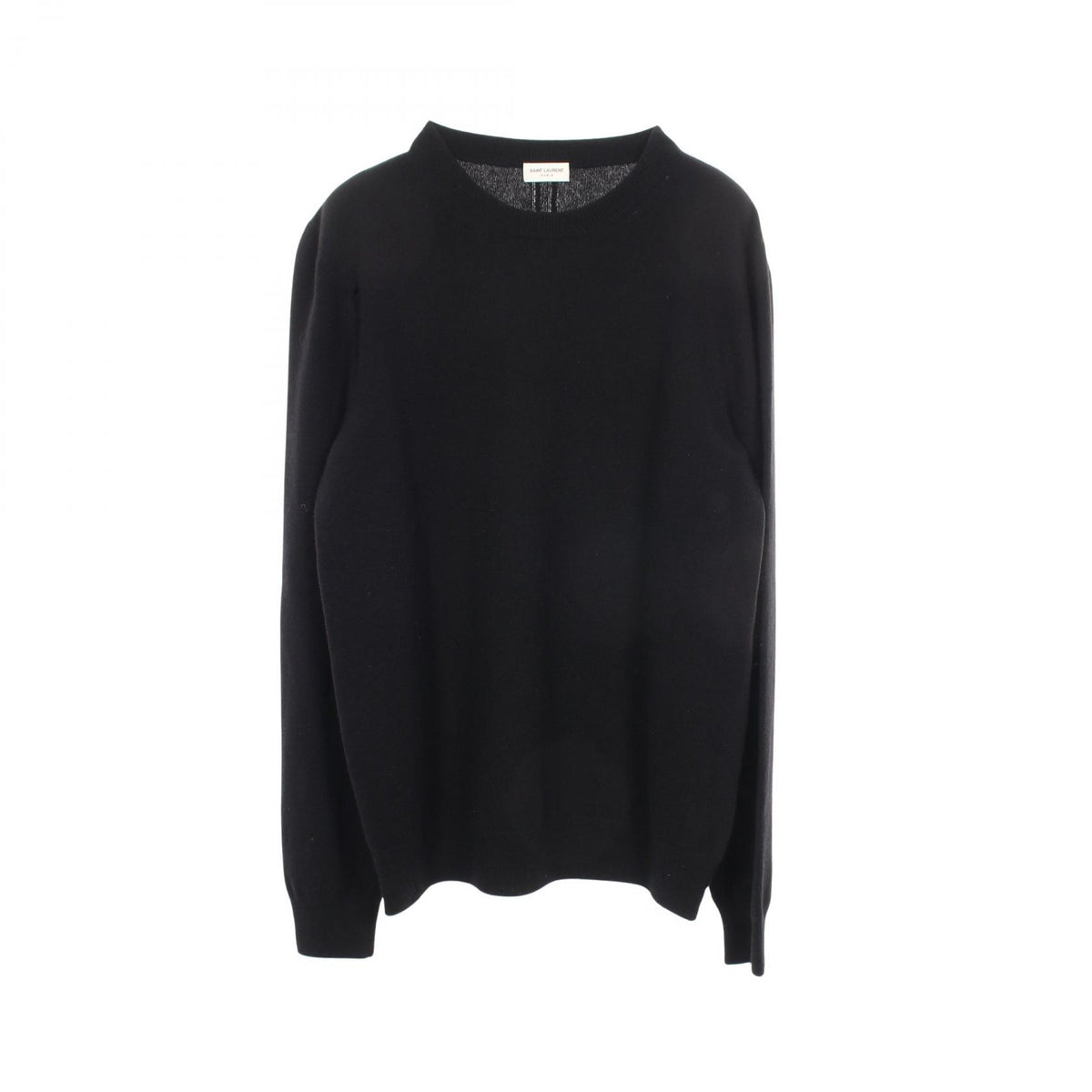SAINT LAURENT PARIS Distressed Wool Knit Black Size L