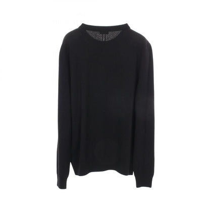 SAINT LAURENT PARIS Distressed Wool Knit Black Size L