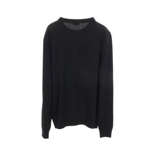 SAINT LAURENT PARIS Distressed Wool Knit Black Size L