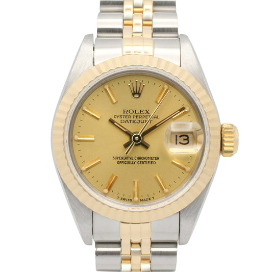 ROLEX Datejust K18 Stainless Bar Watch