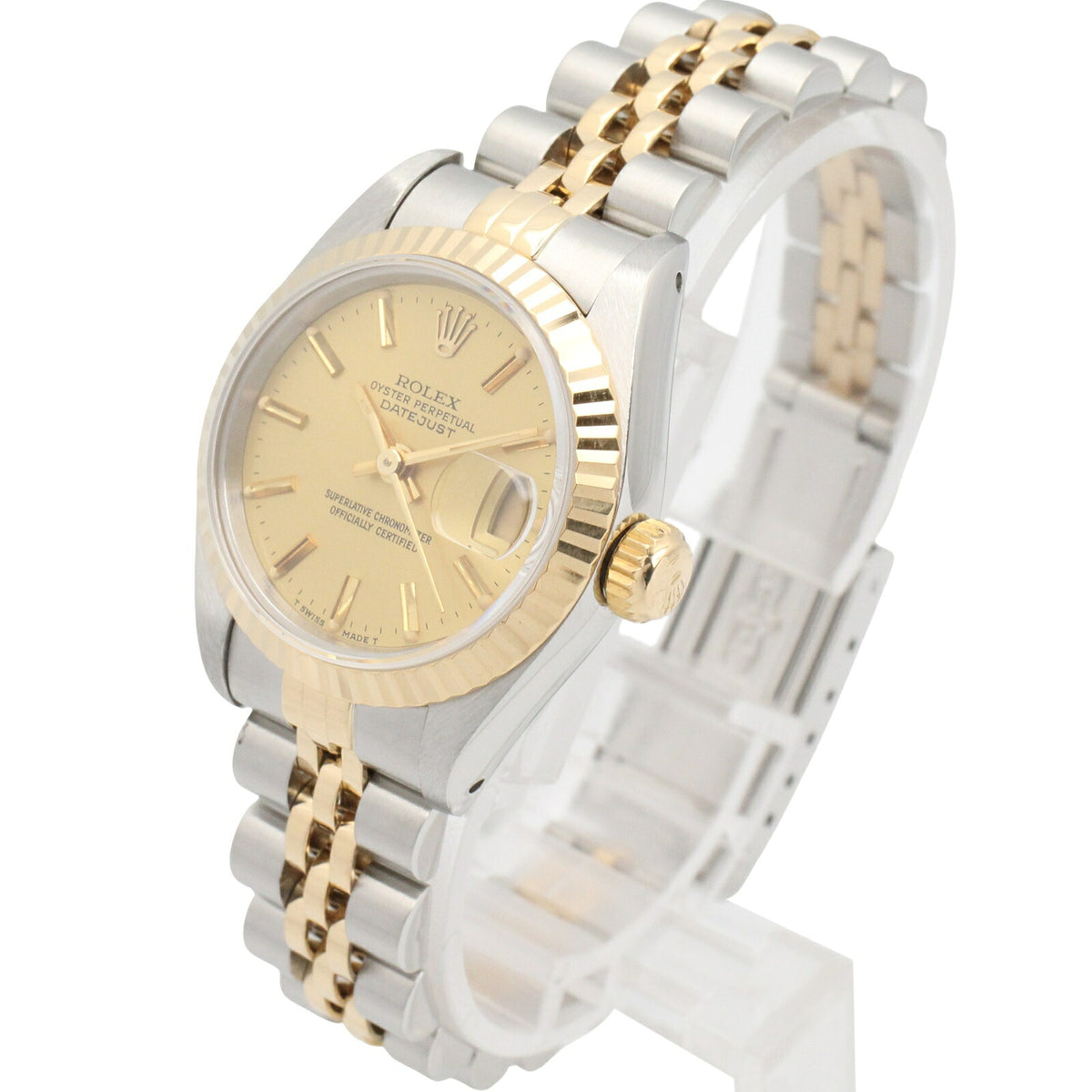 ROLEX Datejust K18 Stainless Bar Watch
