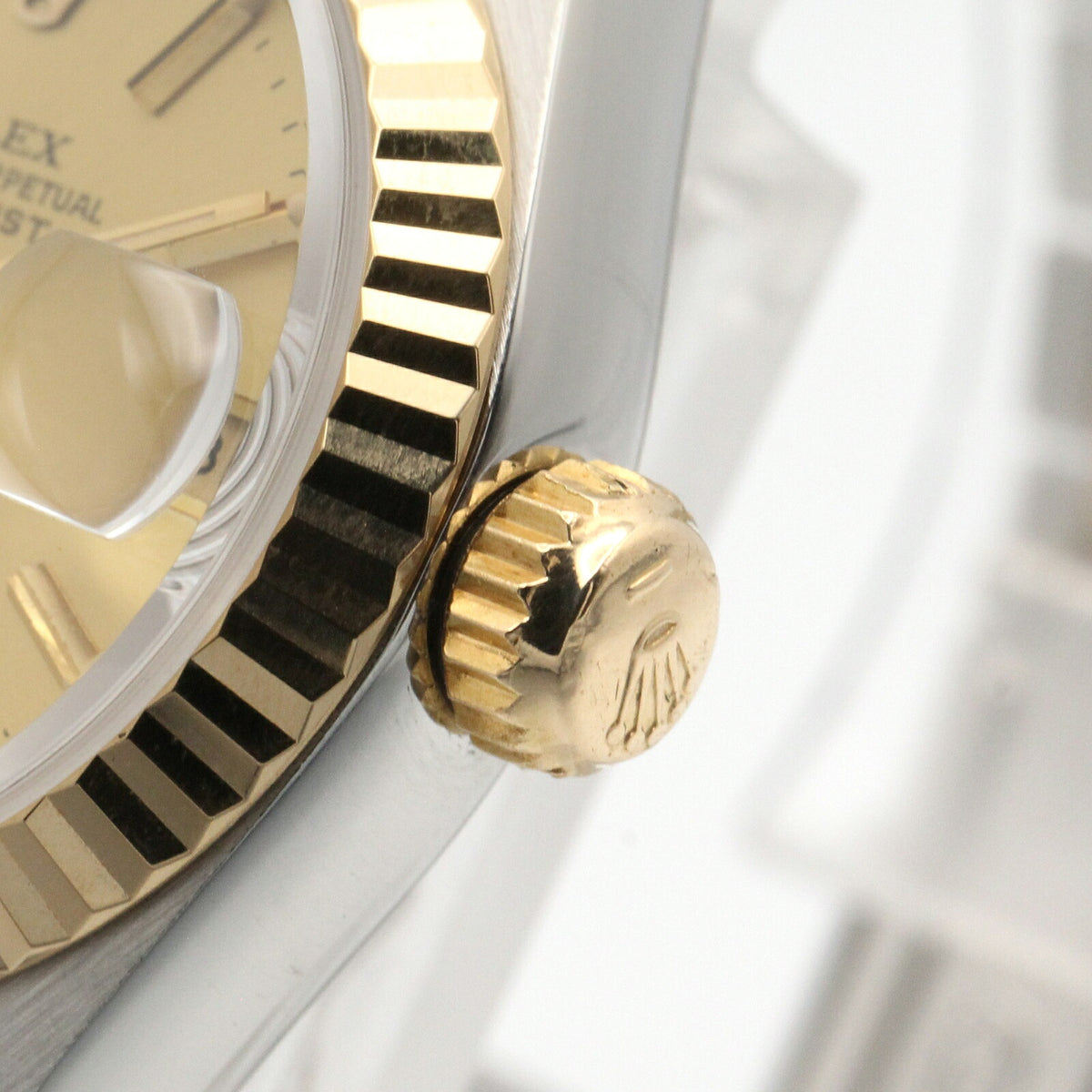 ROLEX Datejust K18 Stainless Bar Watch