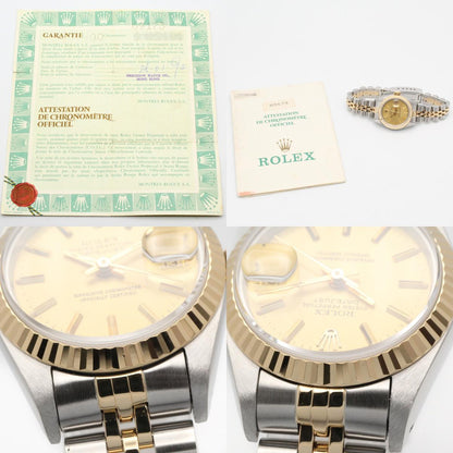 ROLEX Datejust K18 Stainless Bar Watch