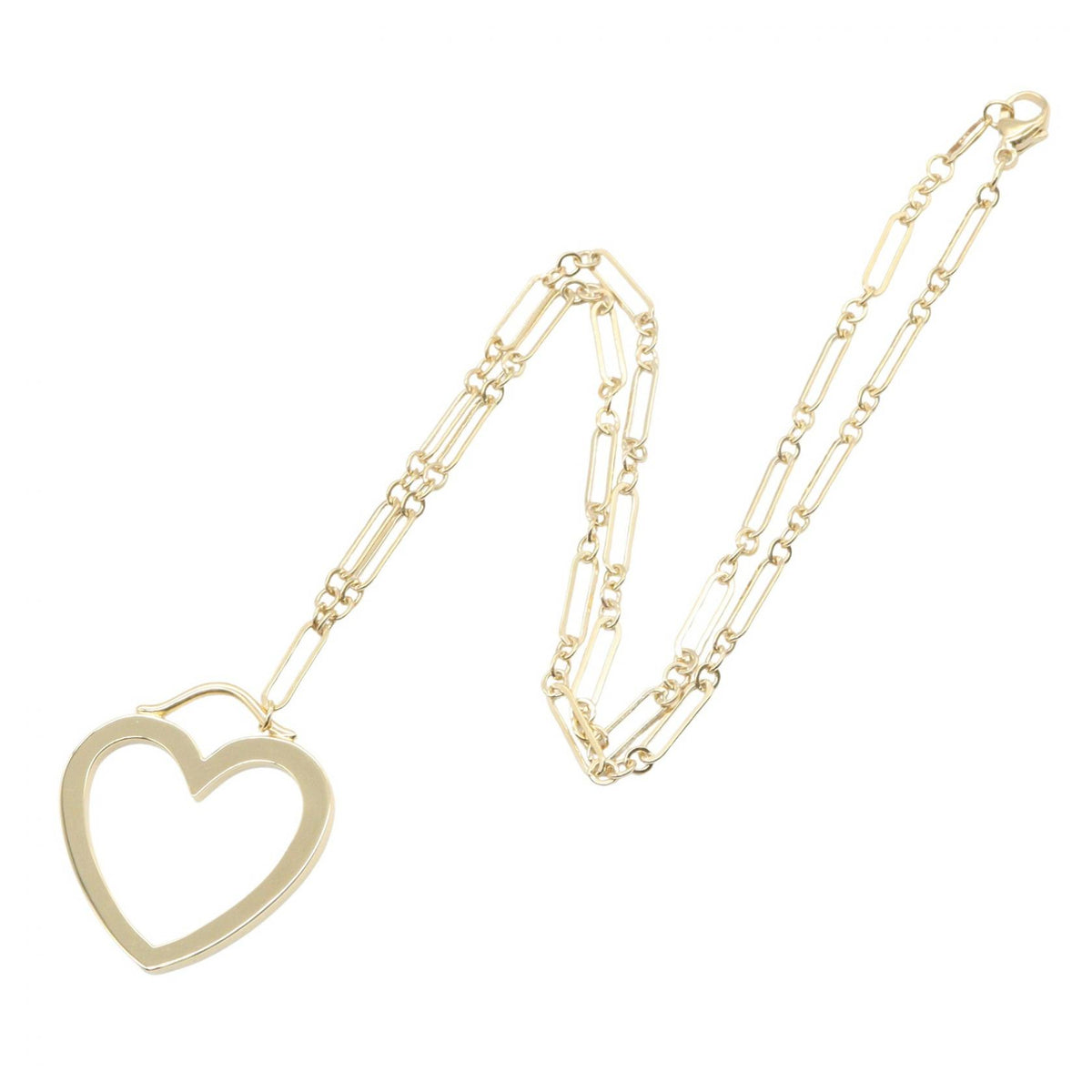TIFFANY&CO Open Heart K18 Gold Necklace