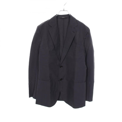 HERMES Cotton Poly Blazer Navy Size 50