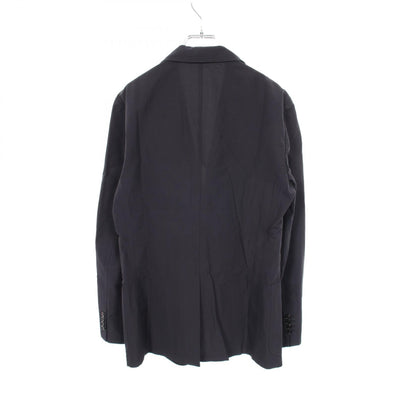 HERMES Cotton Poly Blazer Navy Size 50