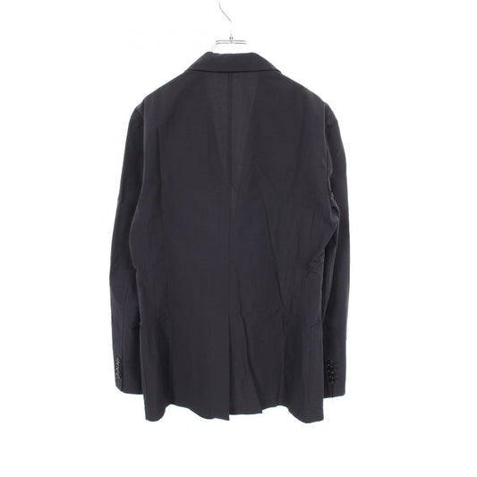 HERMES Cotton Poly Blazer Navy Size 50