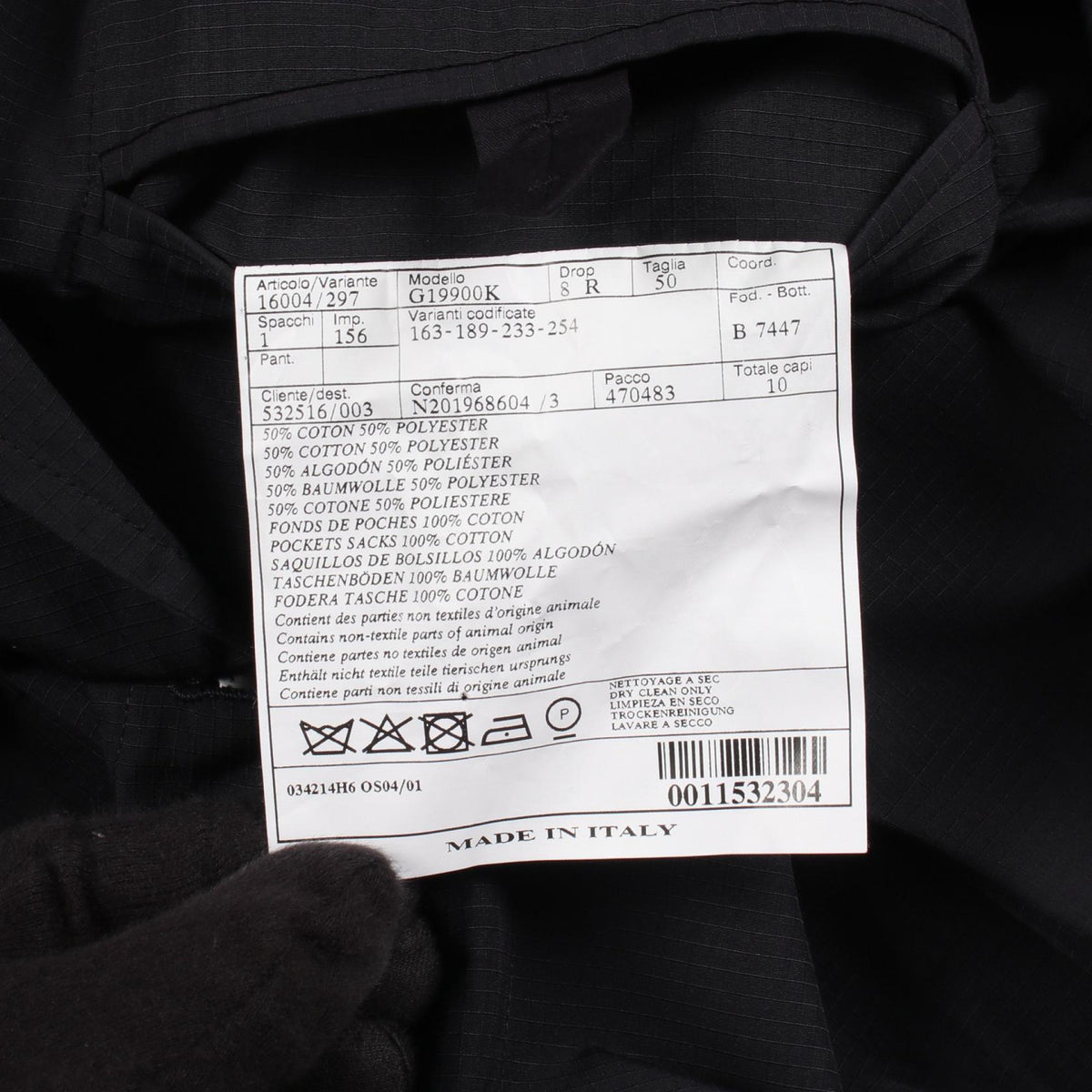 HERMES Cotton Poly Blazer Navy Size 50