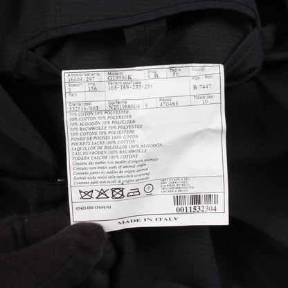 HERMES Cotton Poly Blazer Navy Size 50