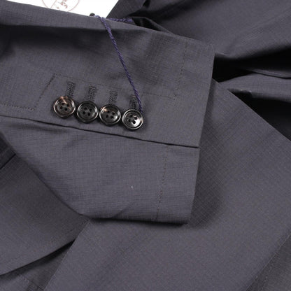 HERMES Cotton Poly Blazer Navy Size 50