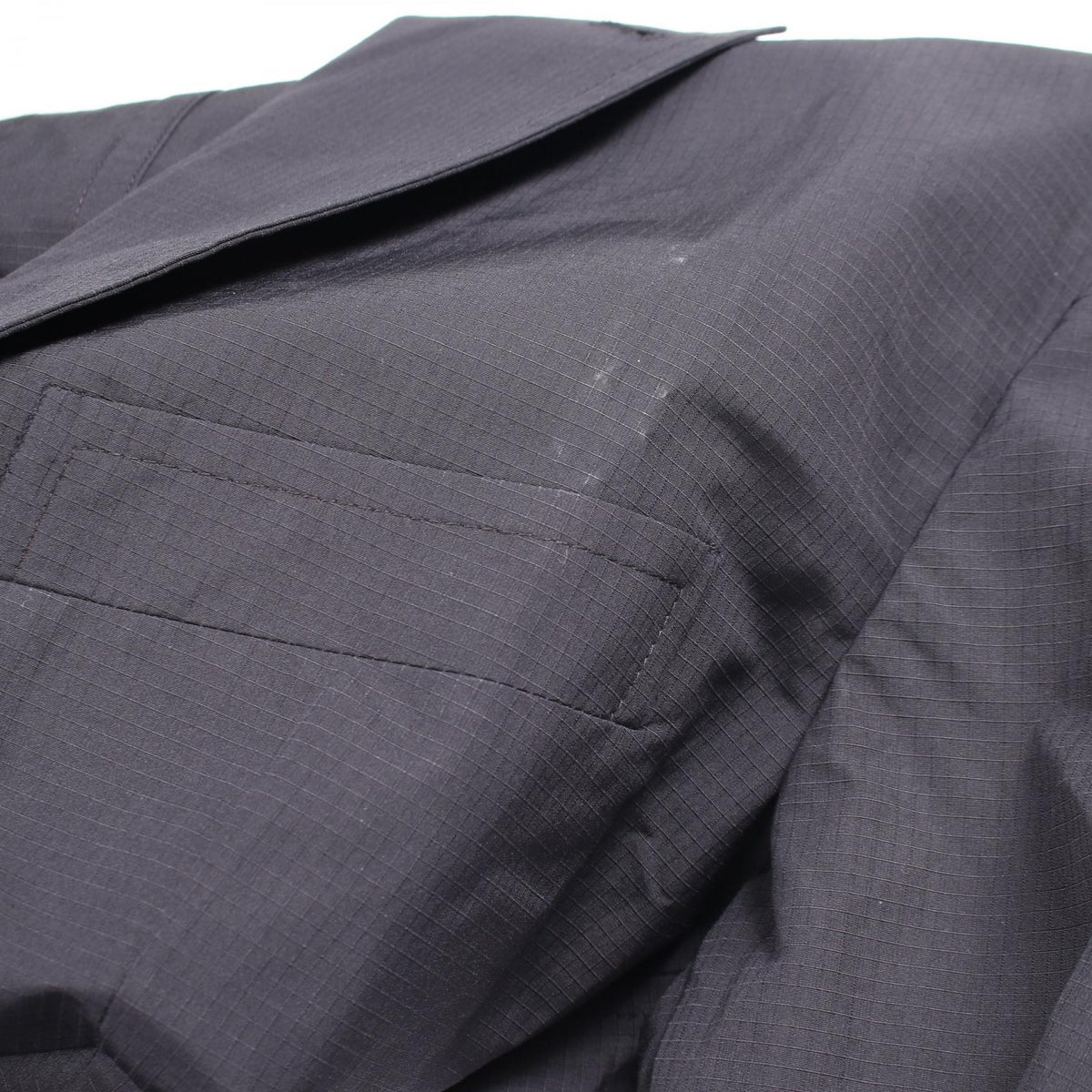HERMES Cotton Poly Blazer Navy Size 50