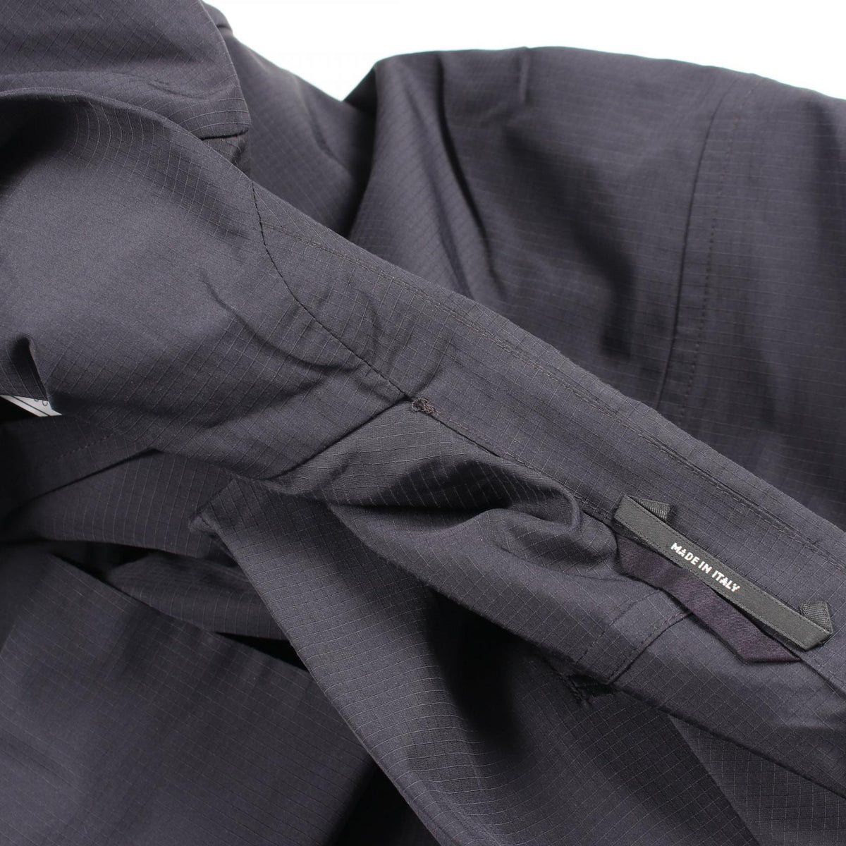 HERMES Cotton Poly Blazer Navy Size 50