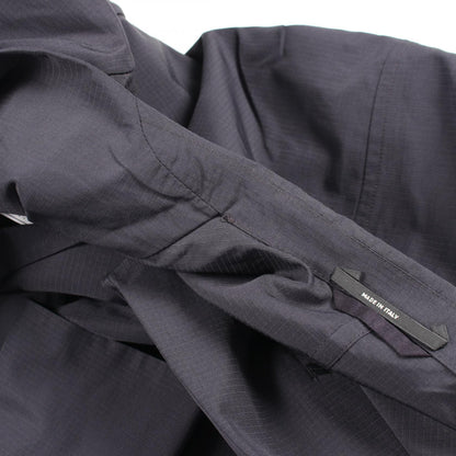 HERMES Cotton Poly Blazer Navy Size 50
