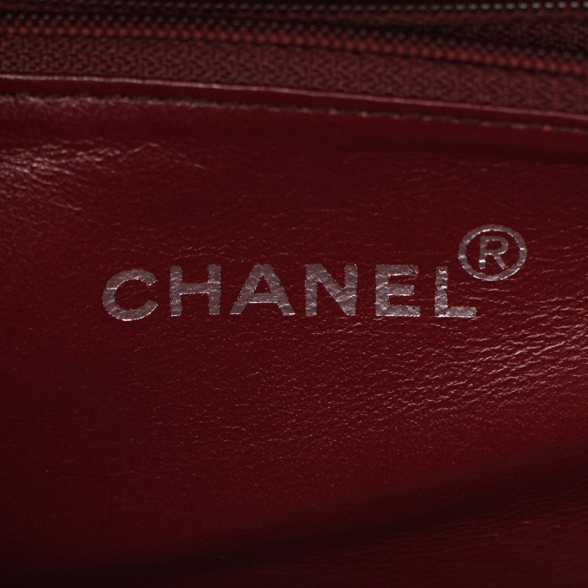 CHANEL CC Mark Leather Wood Handbag