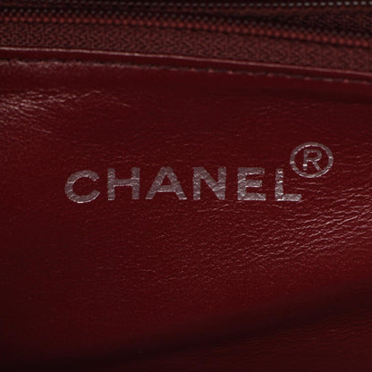 CHANEL CC Mark Leather Wood Handbag