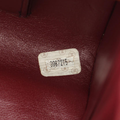 CHANEL CC Mark Leather Wood Handbag