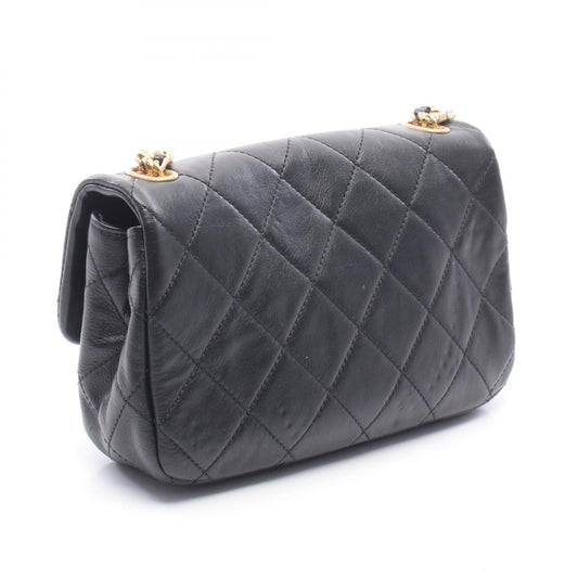 CHANEL Matelasse Leather Bag Black