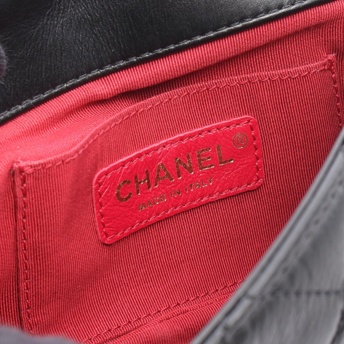 CHANEL Matelasse Leather Bag Black