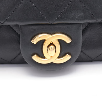 CHANEL Matelasse Leather Bag Black