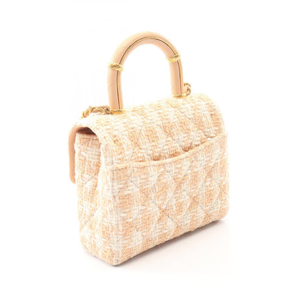 CHANEL Matelasse Top Handle 2WAY Bag Pink