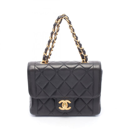CHANEL Matelasse Mini Lambskin Bag Black