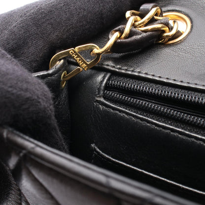 CHANEL Matelasse Mini Lambskin Bag Black